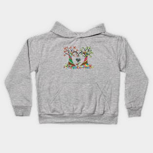 The Colourful Love Tree Design T-Shirt Kids Hoodie